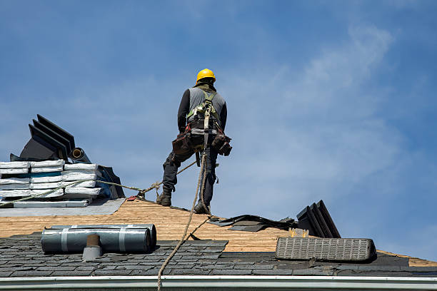 Professional Roofing technician working in Marquette, KS